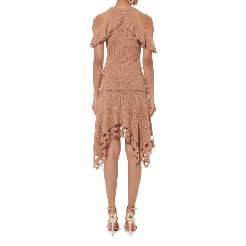 NWT Jonathan Simkhai Crochet Handkerchief Hem Dress Size M - Picture 3 of 7